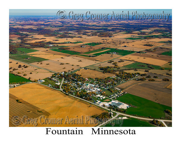 Aerial Photo of Fountain, Minnesota