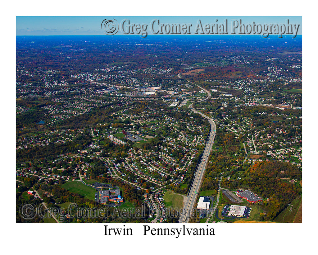 Aerial Photo of Irwin, Pennsylvania