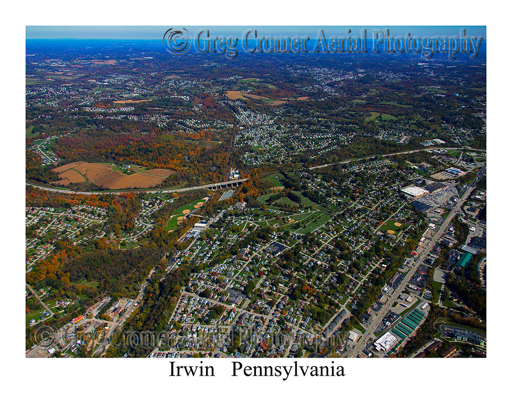 Aerial Photo of Irwin, Pennsylvania