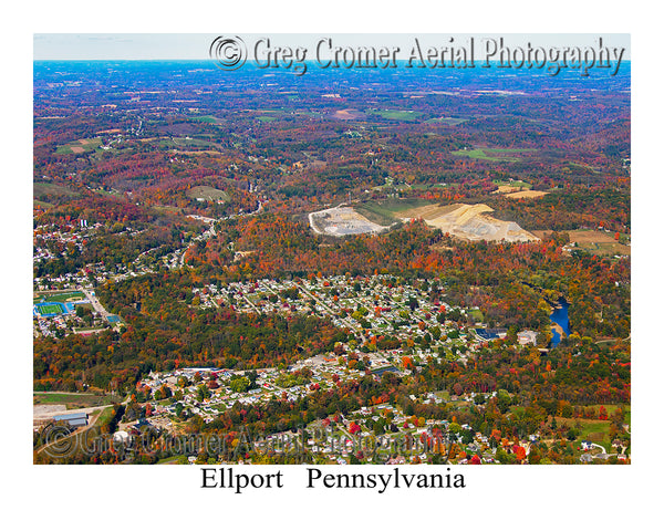 Aerial Photo of Ellport, Pennsylvania