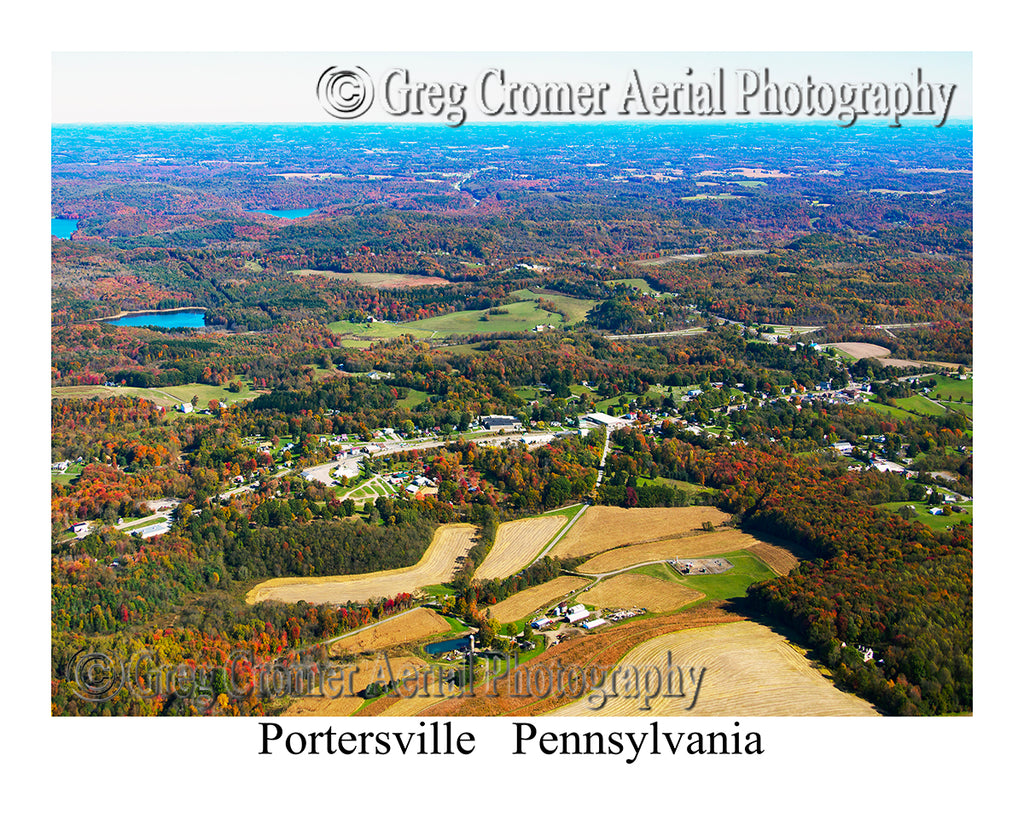 Aerial Photo of Portersville, Pennsylvania