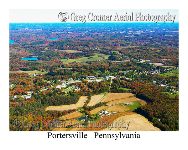 Aerial Photo of Portersville, Pennsylvania