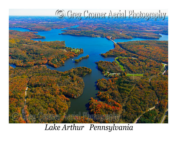 Aerial Photo of Lake Arthur, Pennsylvania