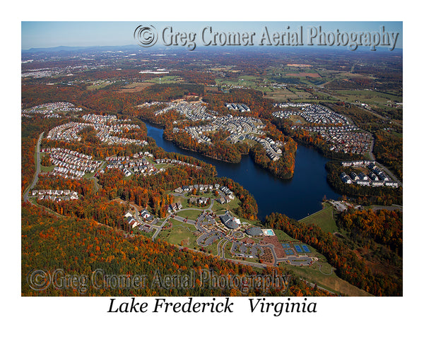 Aerial Photo of Lake Frederick, Virginia