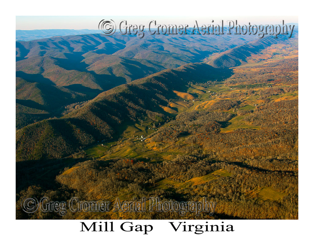 Aerial Photo of Mill Gap, Virginia
