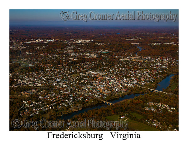 Aerial Photo of Fredericksburg, Virginia