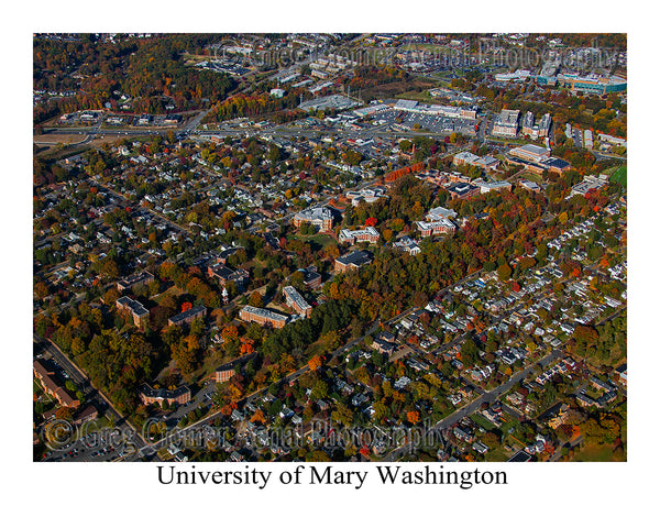 Aerial Photo of University of Mary Washington - Fredericksburg, Virginia