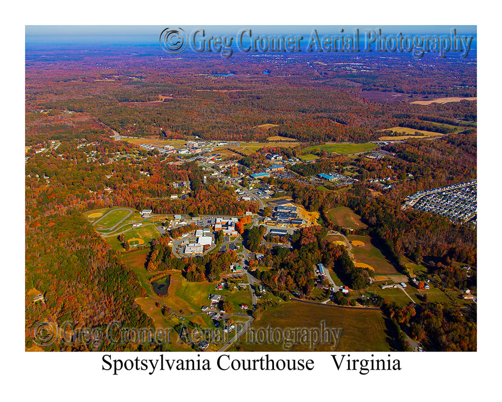 Aerial Photo of Spotsylvania Court House, Virginia