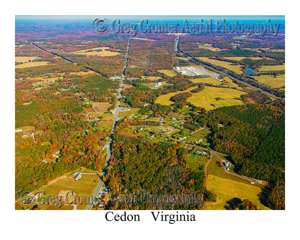 Aerial Photo of Cedon, Virginia