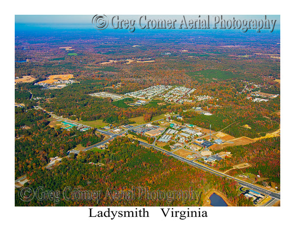 Aerial Photo of Ladysmith, Virginia