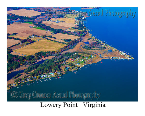 Aerial Photo of Lowery Point, Virginia