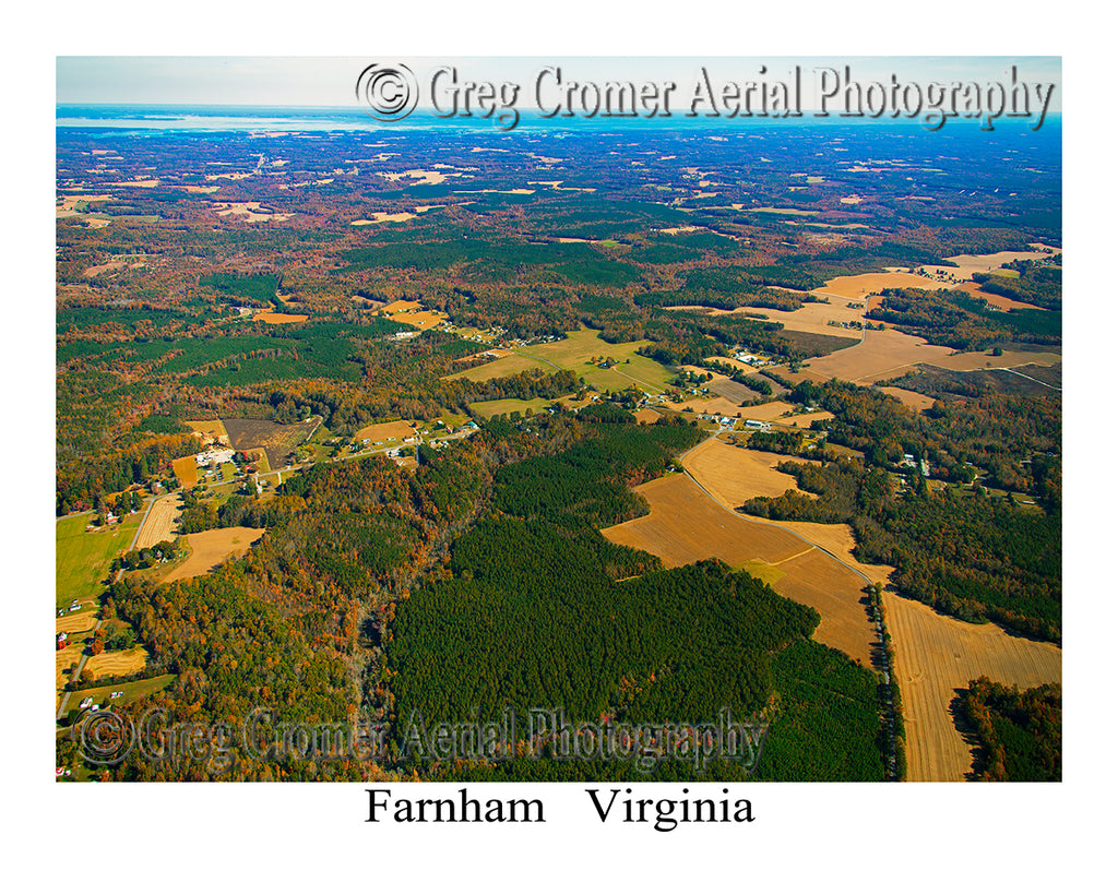 Aerial Photo of Farnham, Virginia