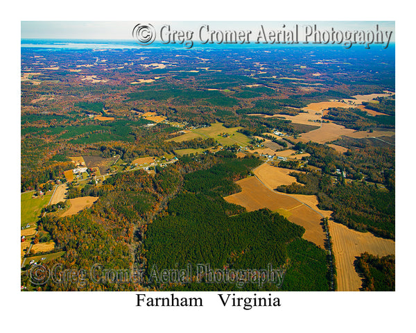 Aerial Photo of Farnham, Virginia