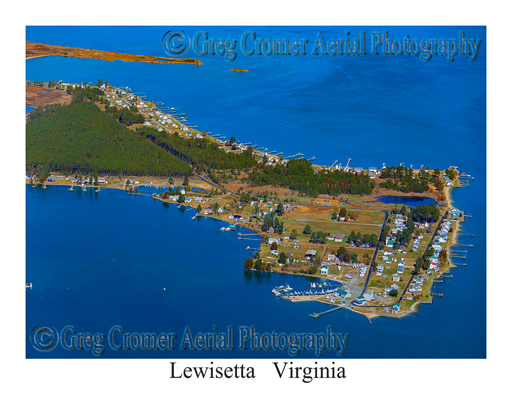 Aerial Photo of Lewisetta, Virginia