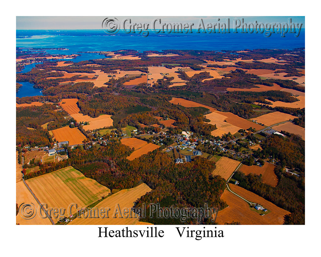 Aerial Photo of Heathsville, Virginia