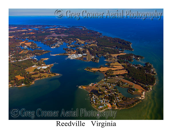 Aerial Photo of Reedville, Virginia