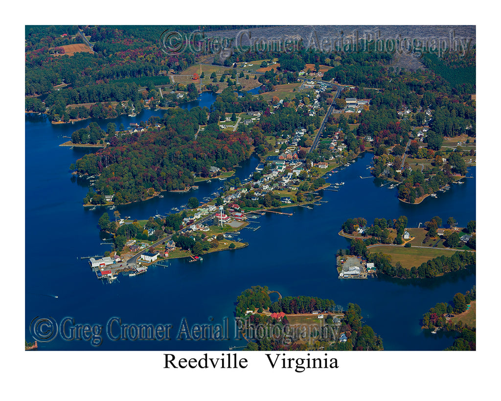 Aerial Photo of Reedville, Virginia