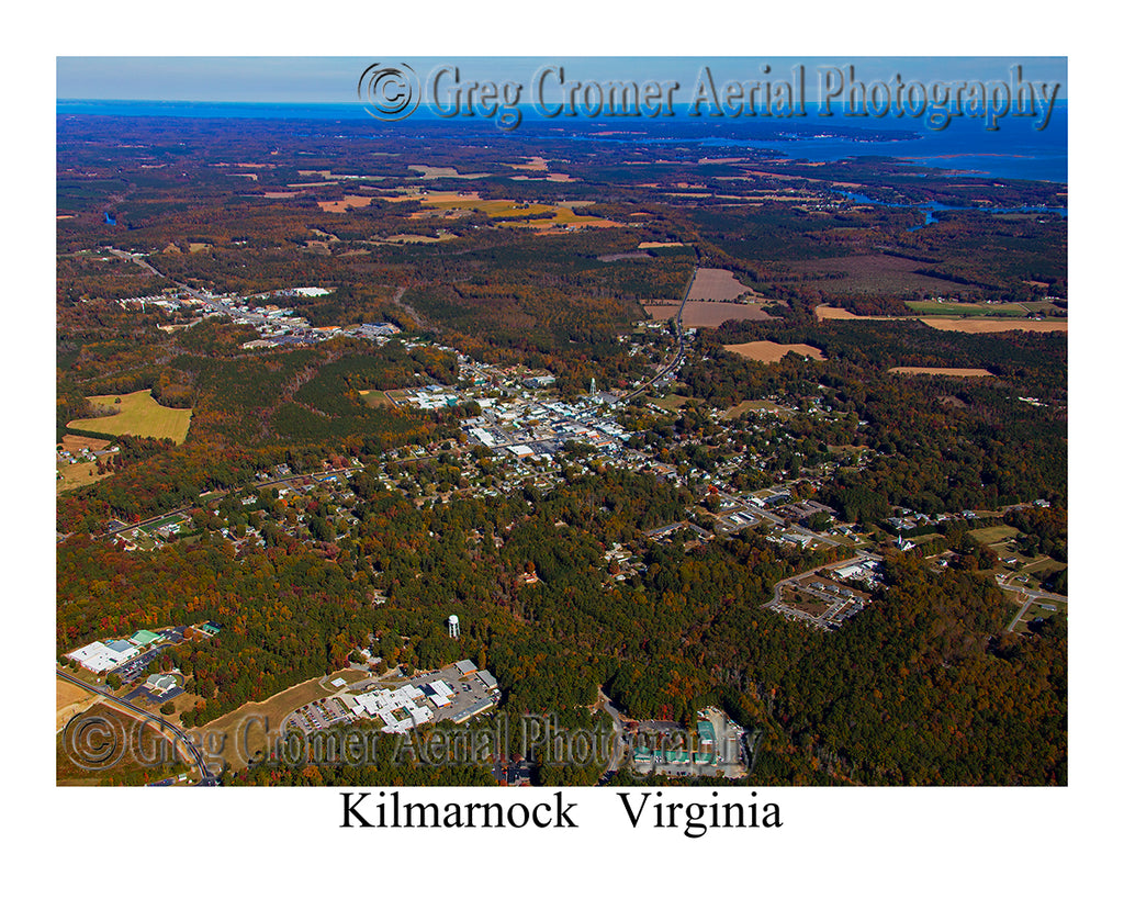 Aerial Photo of Kilmarnock, Virginia