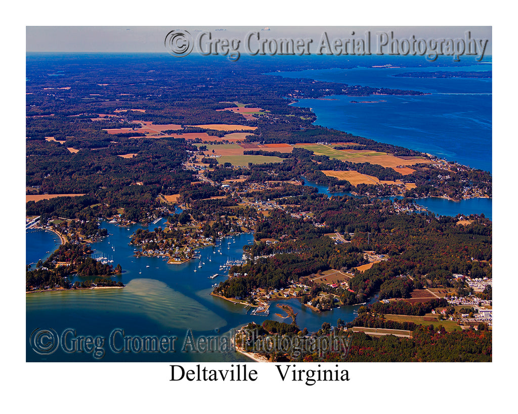 Aerial Photo of Deltaville, Virginia