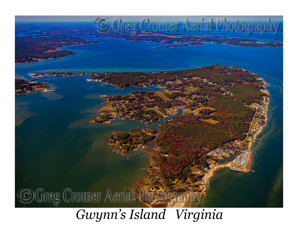 Aerial Photo of Gwynn's Island, Virginia