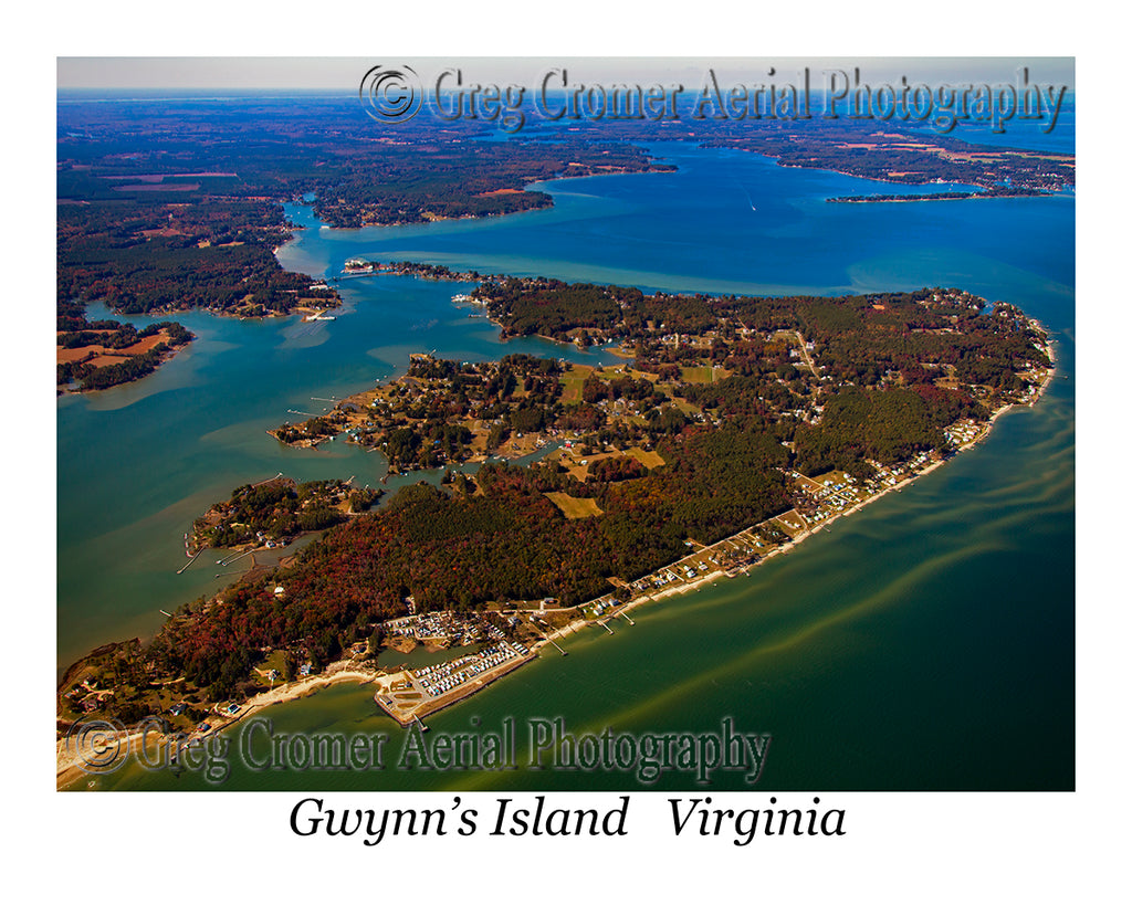 Aerial Photo of Gwynn's Island, Virginia