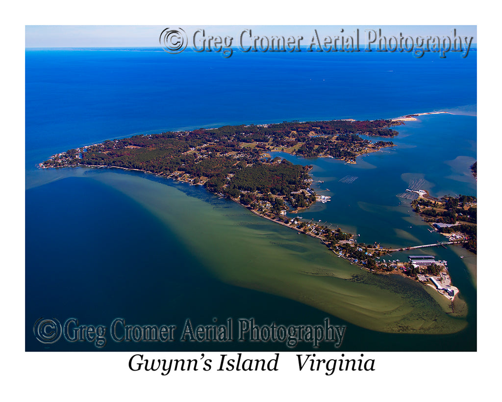 Aerial Photo of Gwynn's Island, Virginia