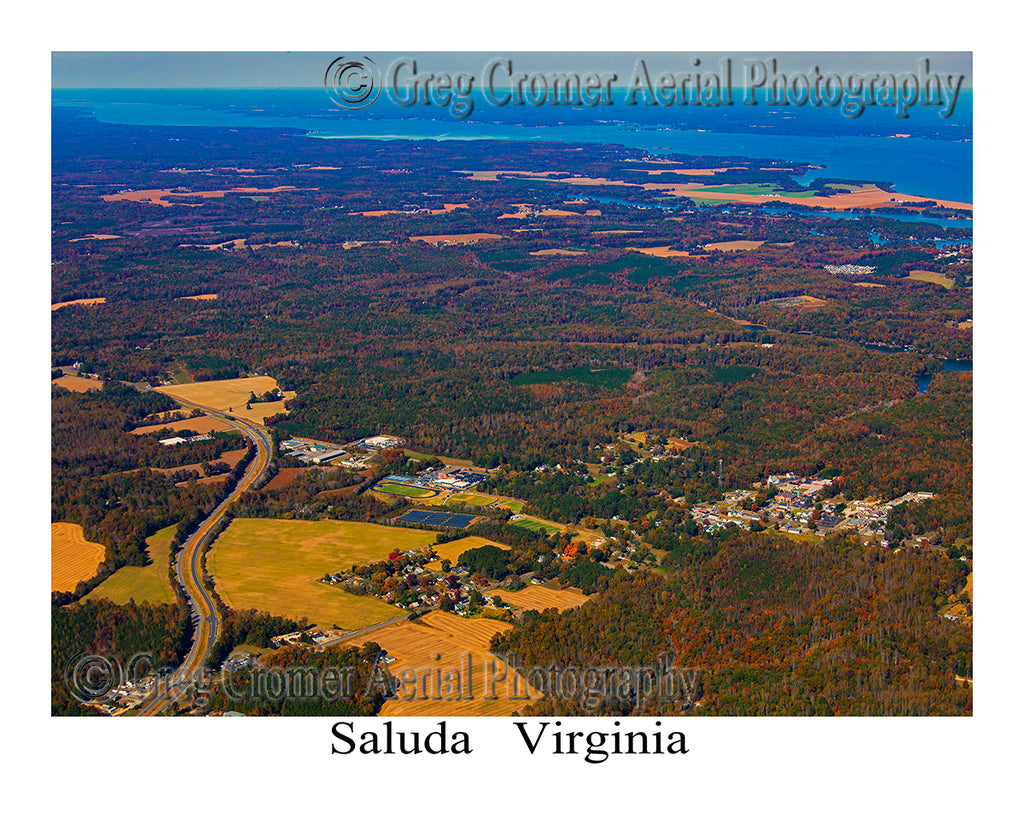 Aerial Photo of Saluda, Virginia