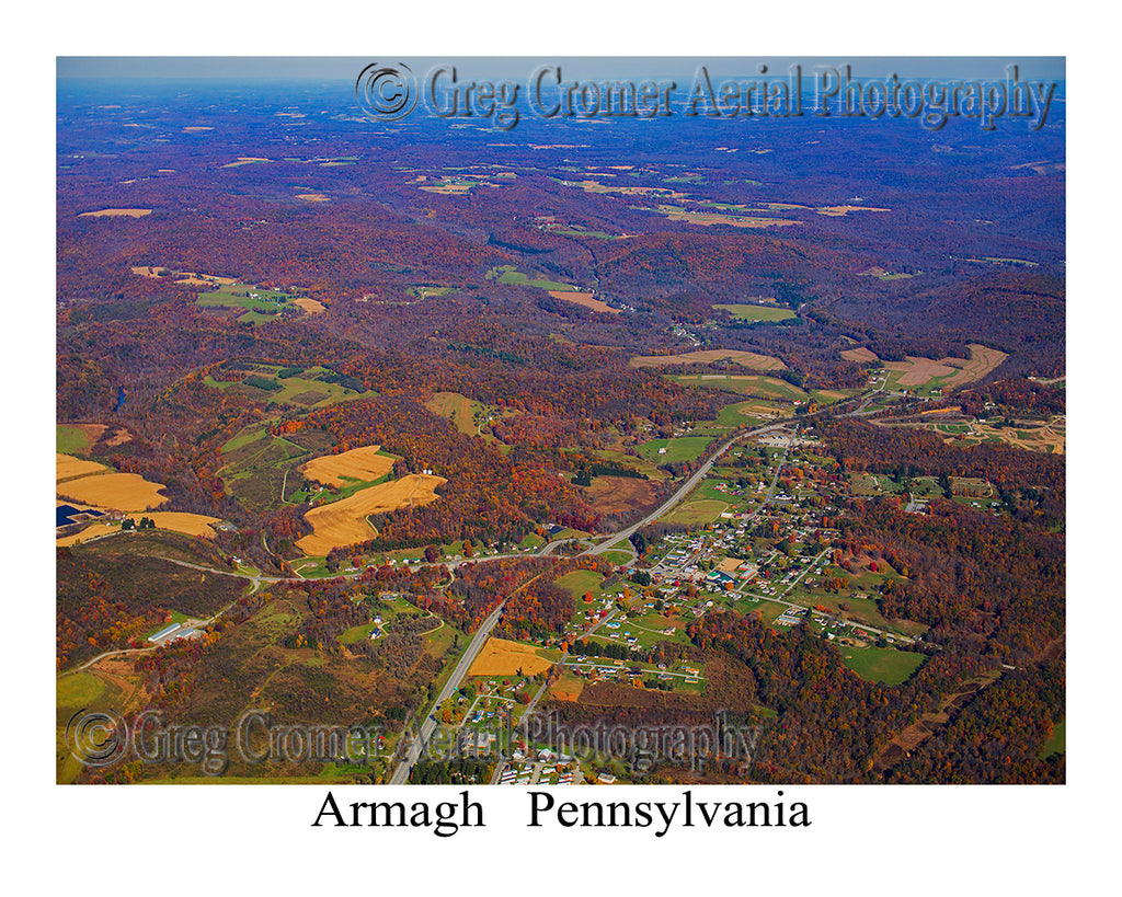Aerial Photo of Armagh, Pennsylvania