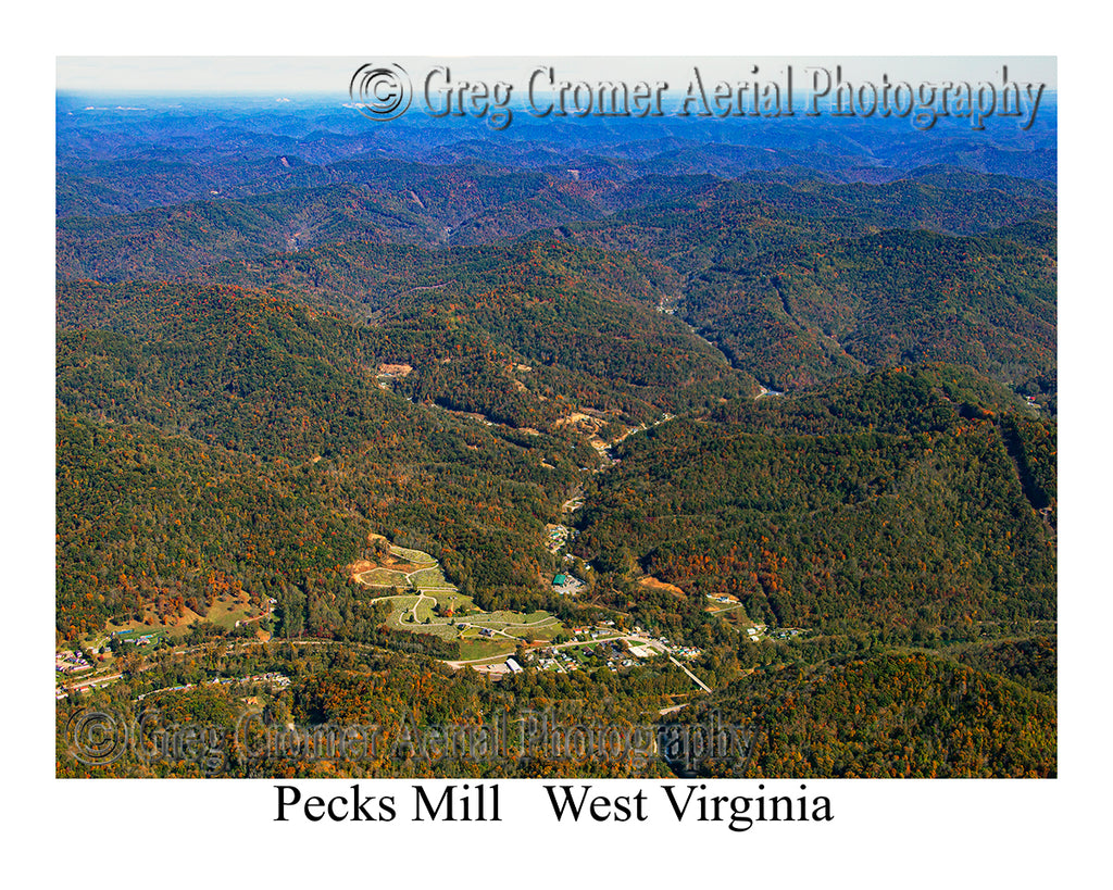 Aerial Photo of Pecks Mill, West Virginia