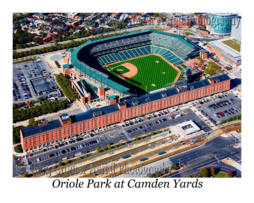 Aerial Photo of Oriole Park at Camden Yards - Baltimore, Maryland