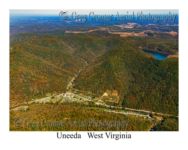 Aerial Photo of Uneeda, West Virginia