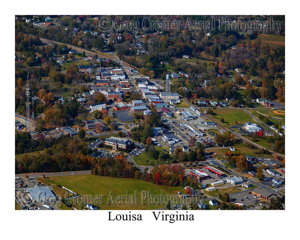 Aerial Photo of Louisa, Virginia