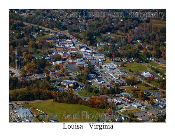 Aerial Photo of Louisa, Virginia