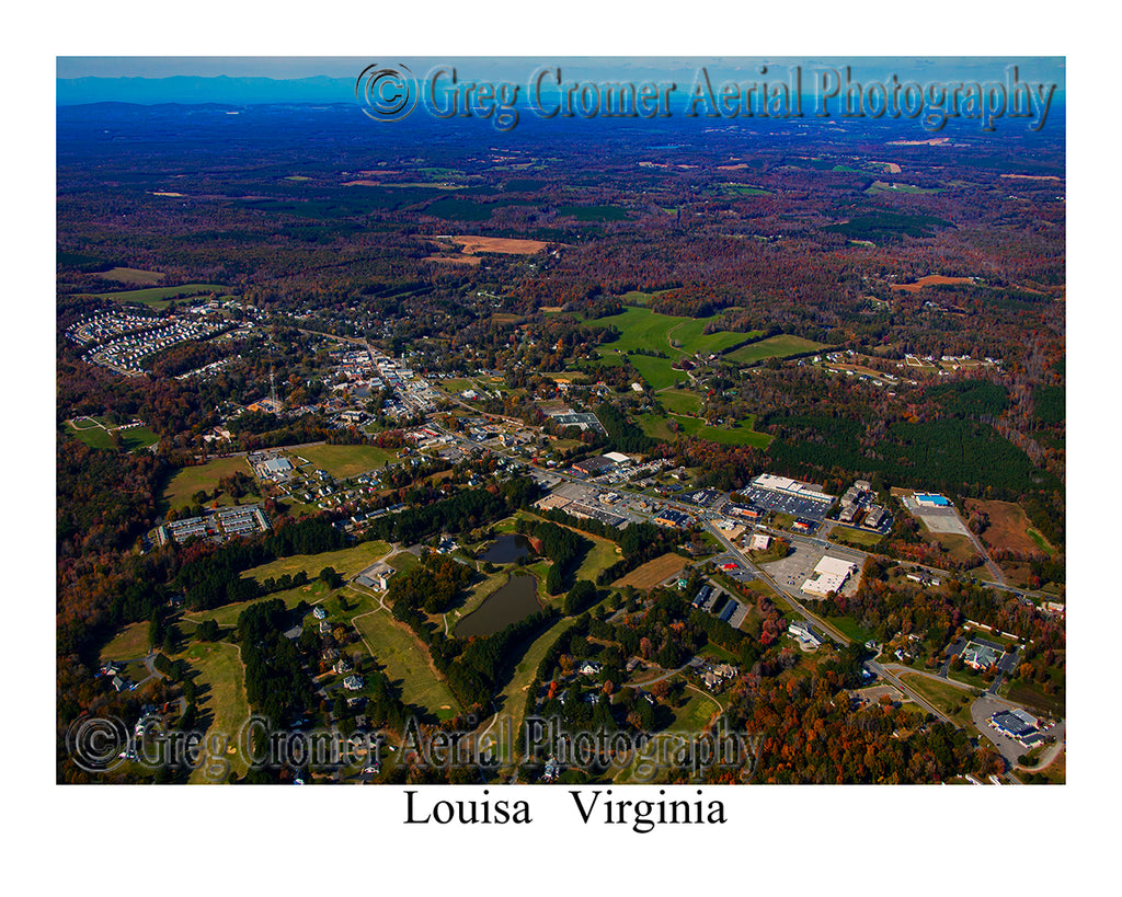 Aerial Photo of Louisa, Virginia