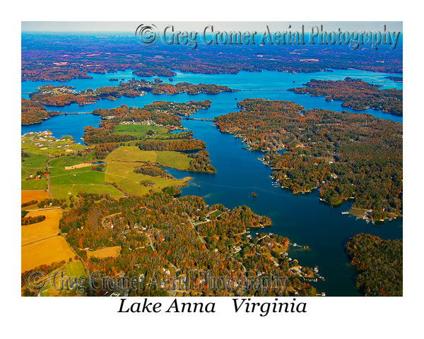 Aerial Photo of Lake Anna, Virginia - Cold Side View