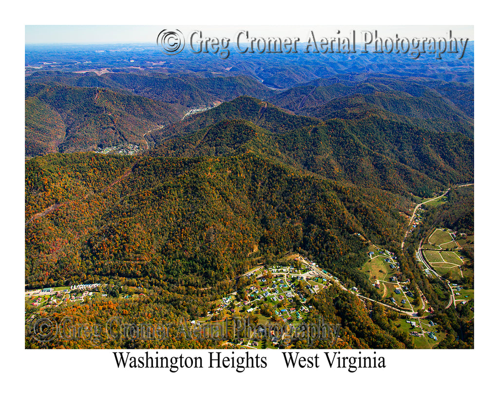 Aerial Photo of Washington Heights, West Virginia