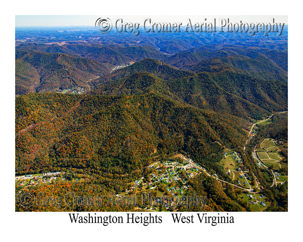 Aerial Photo of Washington Heights, West Virginia