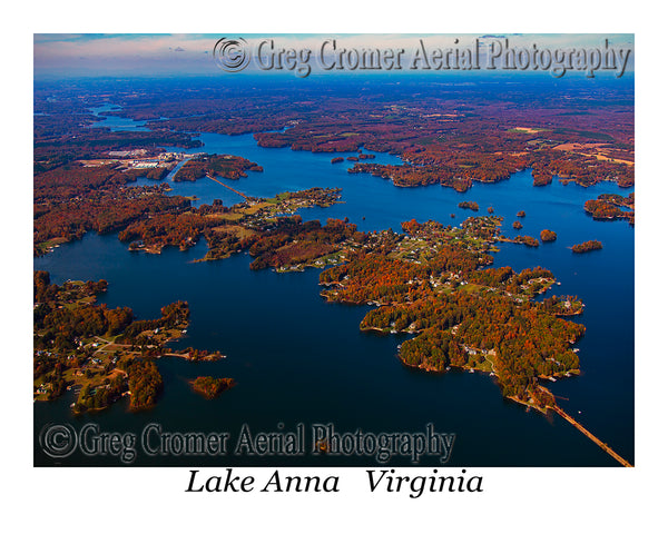 Aerial Photo of Lake Anna, Virginia - Central Lake View