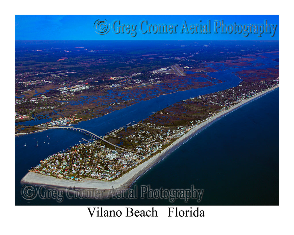 Aerial Photo of Vilano Beach, Florida