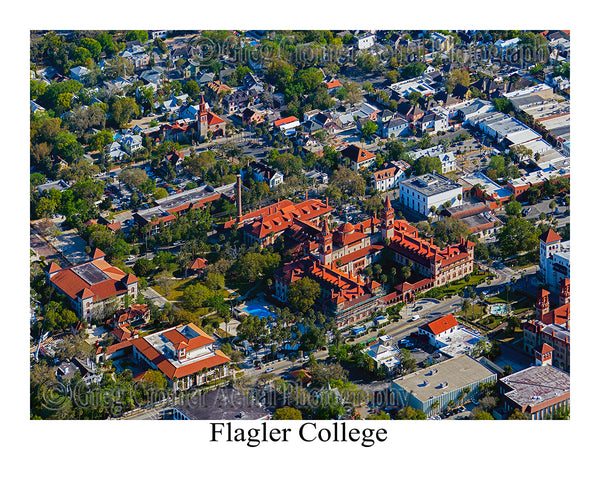 Aerial Photo of Flagler College - St. Augustine, Florida