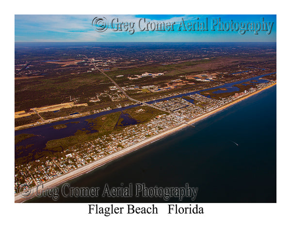 Aerial Photo of Flagler Beach, Florida