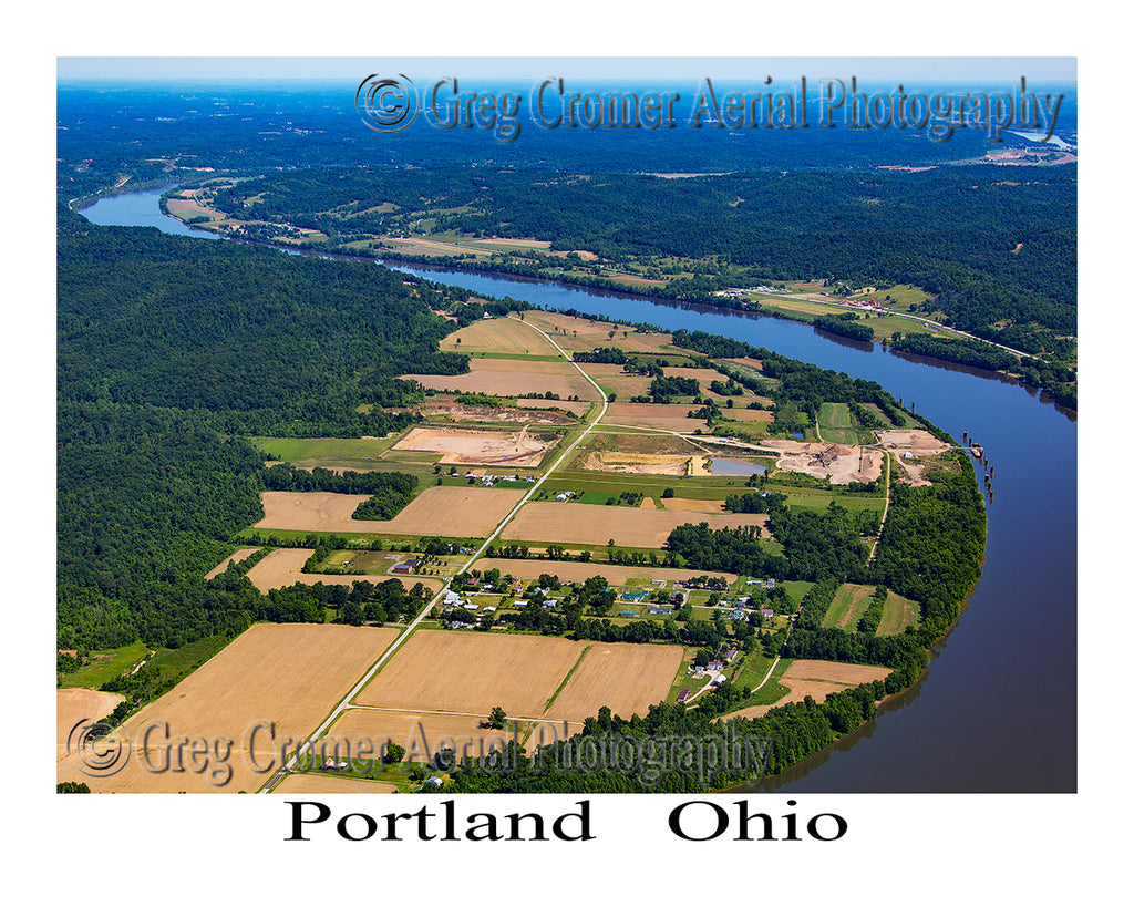 Aerial Photo of Portland, Ohio