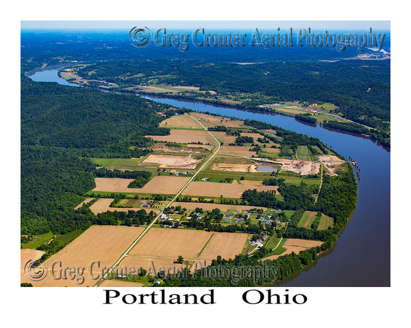 Aerial Photo of Portland, Ohio