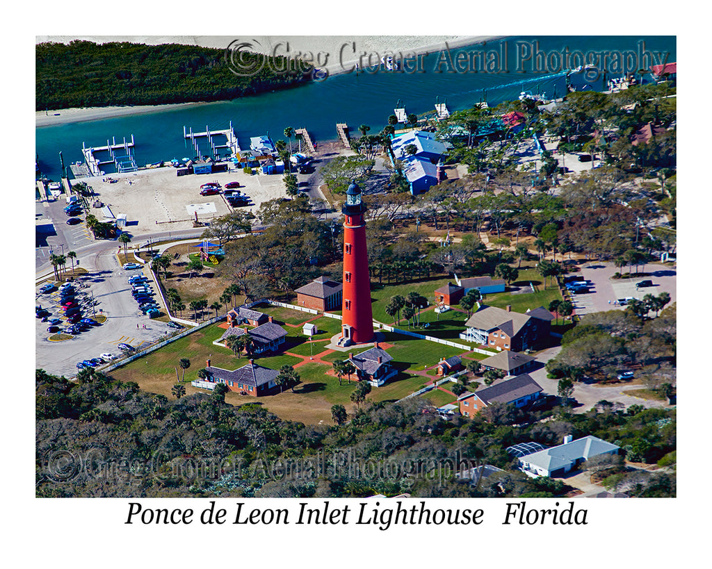 Aerial Photo of Ponce de Leon Inlet Lighthouse - Ponce Inlet, Florida ...