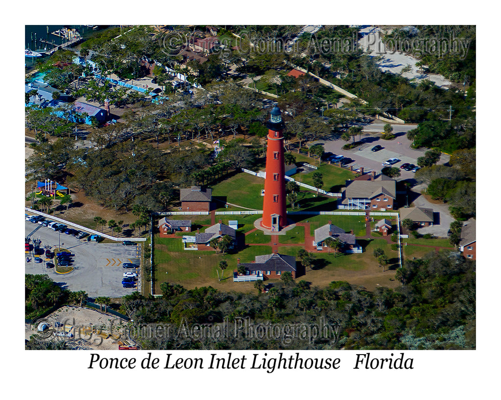 Aerial Photo of Ponce de Leon Inlet Lighthouse - Ponce Inlet, Florida