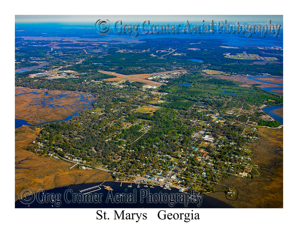 Aerial Photo of St. Marys, Georgia