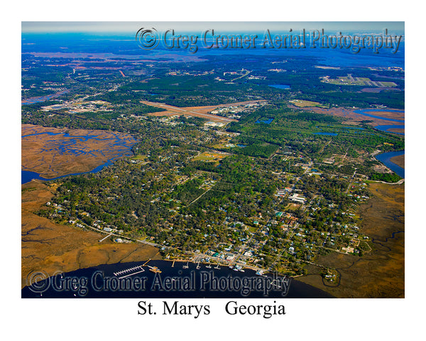 Aerial Photo of St. Marys, Georgia