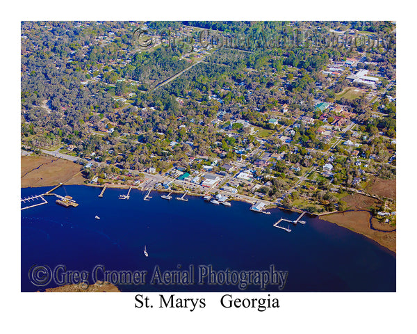 Aerial Photo of St. Marys, Georgia