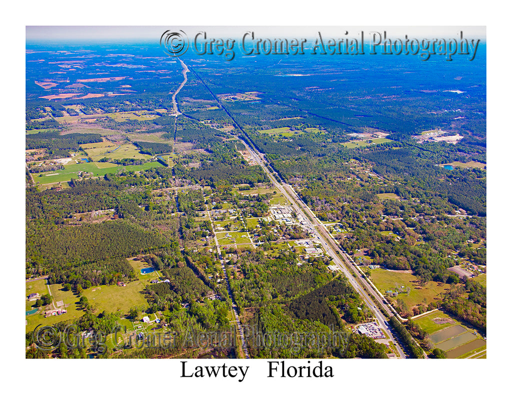 Aerial Photo of Lawtey, Florida