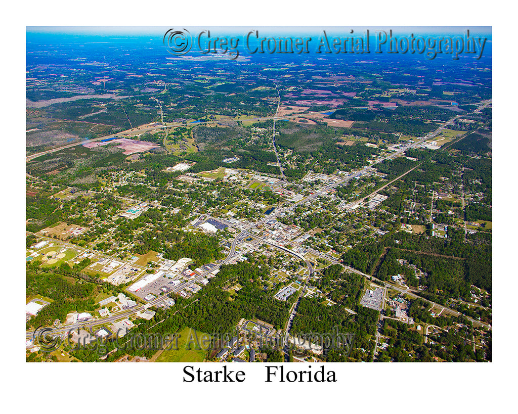 Aerial Photo of Starke, Florida